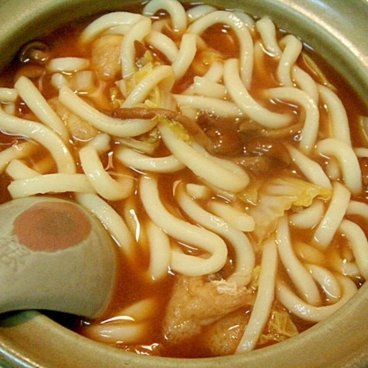 なめこ味噌煮込みうどん